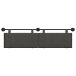 vidaXL Tête de lit suspendue Noir PU antique