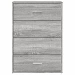 vidaXL Buffets 2 Pièces sonoma gris 60x31x84 cm bois d'ingénierie