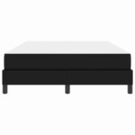 vidaXL Cadre de lit avec matelas Noir 140 x 190 cm tissu
