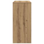 vidaXL Buffet avec tiroir chêne artisanal 80x34x76cm bois d'ingénierie