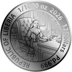 Pièce de monnaie en Palladium 12 Dollars g 0.031 (1/1000 oz) Millésime 2026 SIS BELLADONNA 1/1000 (PRÉCOMMANDE)