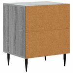 vidaXL Cabinet de chevet 2 Pièces Sonoma gris 43 x 34 5 x 50 cm