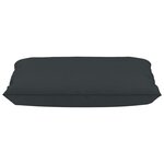 vidaXL Coussins de canapé palette 4 Pièces Anthracite Tissu