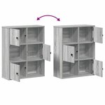 vidaXL Bibliothèque sonoma gris 60x24x76 5 cm bois d'ingénierie