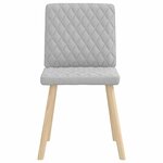 vidaXL Chaises à manger lot de 2 gris nuage tissu