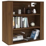 vidaXL Armoire murale Chêne marron 80x33x80 cm Bois d'ingénierie
