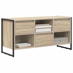 vidaXL Meuble TV Sonoma 100 x 36 x 49 5 cm Bois d'ingénierie
