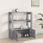 vidaXL Buffet Sonoma gris 80x30x90 cm Bois d'ingénierie