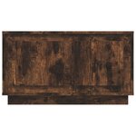 vidaXL Meuble TV chêne fumé 80x35x45 cm bois d'ingénierie