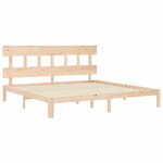 vidaXL Cadre de lit sans matelas bois massif de pin