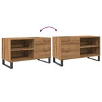 vidaXL Armoire à disques chêne artisanal 84 5x38x48 cm bois ingénierie