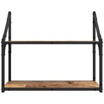 vidaXL Étagère Murale Bois ancien 60 x 21 x 51 cm Bois d'ingénierie
