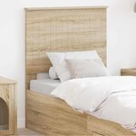vidaXL Tête de lit Chêne Sonoma 75 cm Bois d'ingénierie