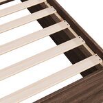 vidaXL Cadre de lit sans matelas chêne marron 200x200 cm