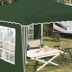 vidaXL Tente de fête pop-up 288 x 288 x 245 cm Vert Tissu Oxford