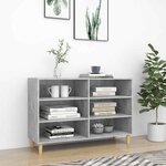 vidaXL Buffet gris béton 103 5x35x70 cm bois d'ingénierie