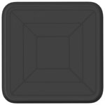 vidaXL Plateau carré à fleurs 6 pc Noir 25 5 x 25 5 x 2 5 cm Plastique