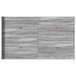 vidaXL Cadre de lit avec rangement Gris Sonoma 120 x 200 cm