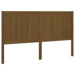 vidaXL Tête de lit Marron miel 205 5x4x100 cm Bois massif de pin