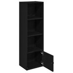 vidaXL Bibliothèque chêne noir 31x24x102 cm bois d'ingénierie
