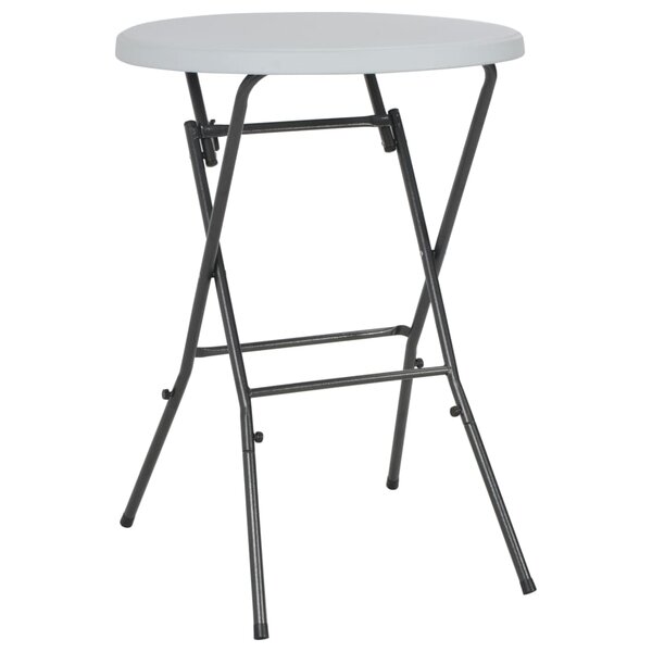 vidaXL Table de bar pliante Blanc 80 x 110 cm PEHD