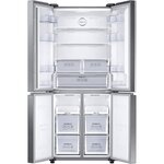 Samsung rf50k5920s8 - réfrigérateur multiporte - 486 l (336l + 75l + 75l) - froid ventilé - l79 5cm x h192cm - glossy platinium