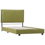 vidaXL Cadre de lit sans matelas vert tissu 90x200 cm