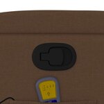 vidaXL Fauteuil de massage inclinable Marron Tissu