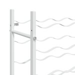 vidaXL Casier à bouteilles pour 96 bouteilles Blanc Métal