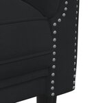 vidaXL Ensemble de canapés 2 Pièces noir velours