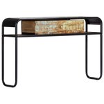 vidaXL Table console 118 x 30 x 75 cm Bois de récupération massif