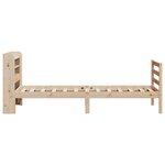 vidaXL Cadre de lit avec tête de lit 90x190 cm bois de pin massif