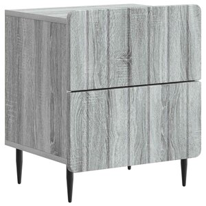 vidaXL Cabinet de chevet avec tiroir Sonoma gris 43 x 34 5 x 49 5 cm