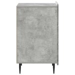 vidaXL Cabinet de chevet Gris béton 43 x 41 x 68 cm Bois d'ingénierie