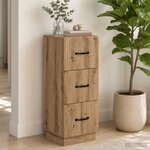 vidaXL Armoire à tiroirs 33 x 34 5 x 87 cm Bois d'ingénierie