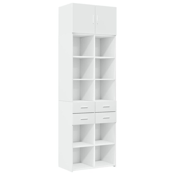 vidaXL Armoire de rangement blanc 70x42 5x225 cm bois d'ingénierie