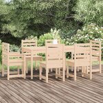 vidaXL Ensemble à manger de jardin 7 Pièces bois massif de pin