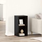 vidaXL Meuble TV Chêne noir Bois d'ingénierie