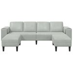 vidaXL Canapé de salon 3 Pièces Gris clair