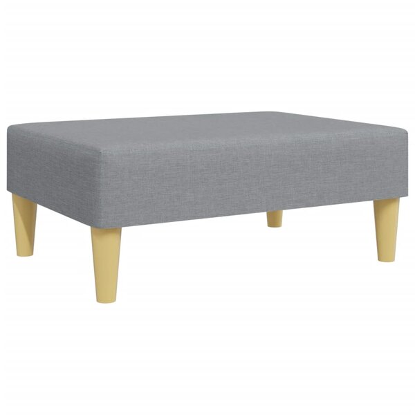 vidaXL Repose-pied gris clair 77x55x31 cm tissu