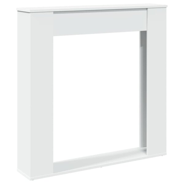 VidaXL Cadre de cheminée blanc 100x20x100 cm bois d'ingénierie