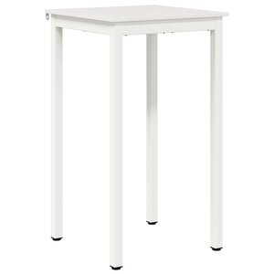 vidaXL Table de bar Blanc 60 x 60 x 105 cm Bois de pin massif