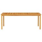 Ensemble de salle à manger de jardin 9 pièces en acacia massif