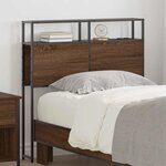 vidaXL Tête de lit de rangement Chêne marron 100 cm Bois d'ingénierie