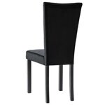 vidaXL Chaises à manger lot de 2 Noir Velours