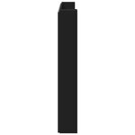 vidaXL Tête de lit Noir 160 x 16 5 x 103 5 cm Bois d'ingénierie