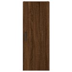 vidaXL Buffet haut Chêne marron 34 5x34x180 cm Bois d'ingénierie