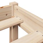 vidaXL Cadre de lit sans matelas 75x190 cm bois de pin massif