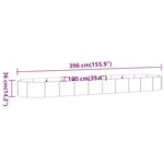 vidaXL Lit surélevé de jardin Acier enduit de poudre Anthracite