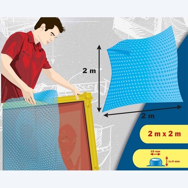 Nappe de film bulles 2 x 2 m